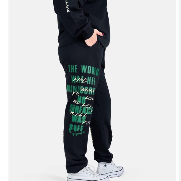 Colleen Hoover CoHo Verity Graphic Sweatpants M/L Manuscript High Rise - Picture 1 of 9